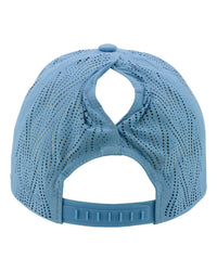 Load image into Gallery viewer, The Citadel, Mom Spike, Women&#39;s Perforated Performance Cap Carolina Blue
