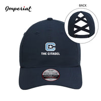Load image into Gallery viewer, The Citadel, C Star, Imperial - The Hinsen Performance Ponytail Cap- Navy
