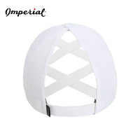 Load image into Gallery viewer, The Citadel, C Star, Imperial - The Hinsen Performance Ponytail Cap- White Back
