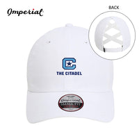 Load image into Gallery viewer, The Citadel, C Star, Imperial - The Hinsen Performance Ponytail Cap- White
