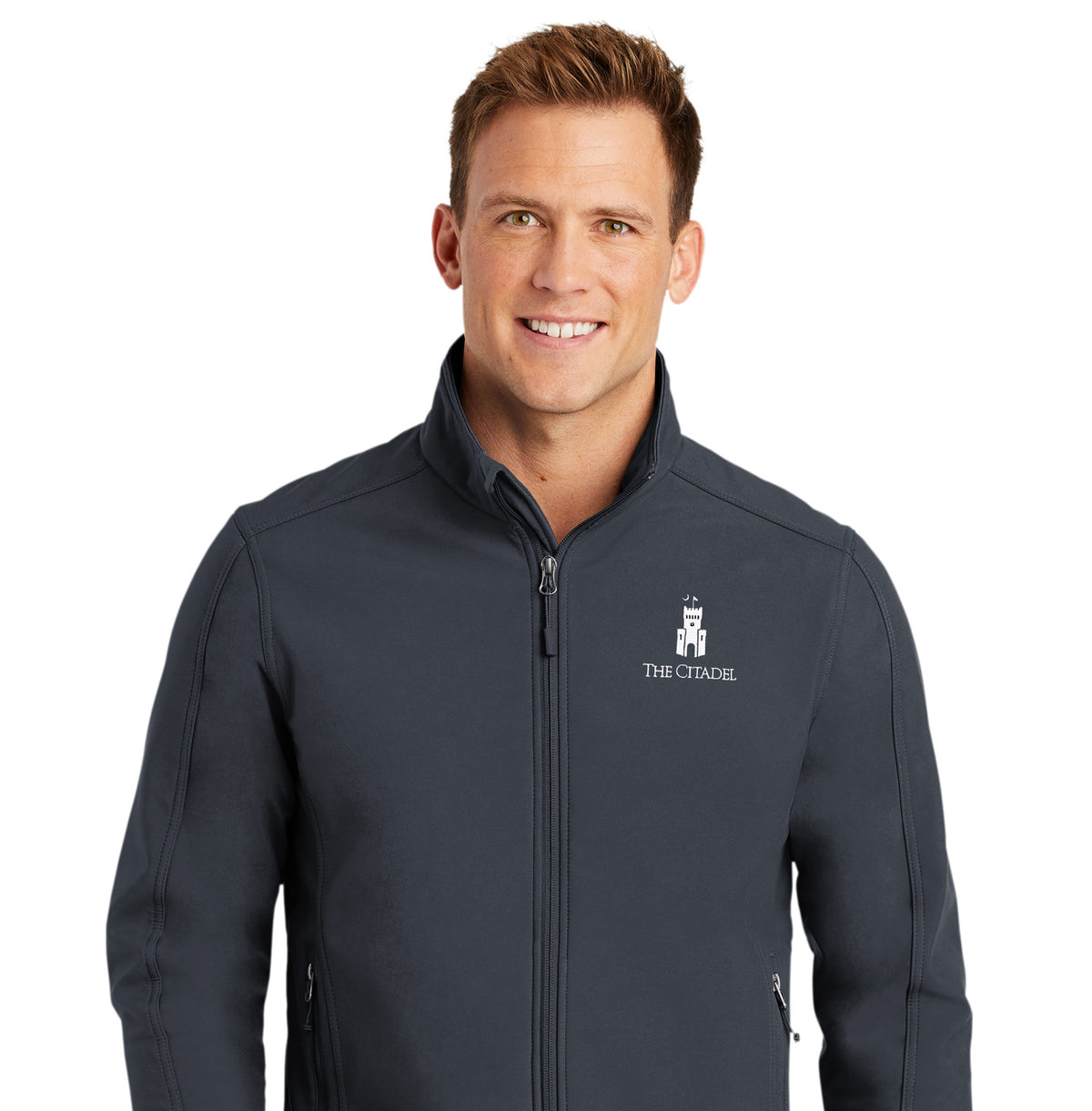 The Citadel Barracks, Core Soft Shell Jacket-  Battleship Grey
