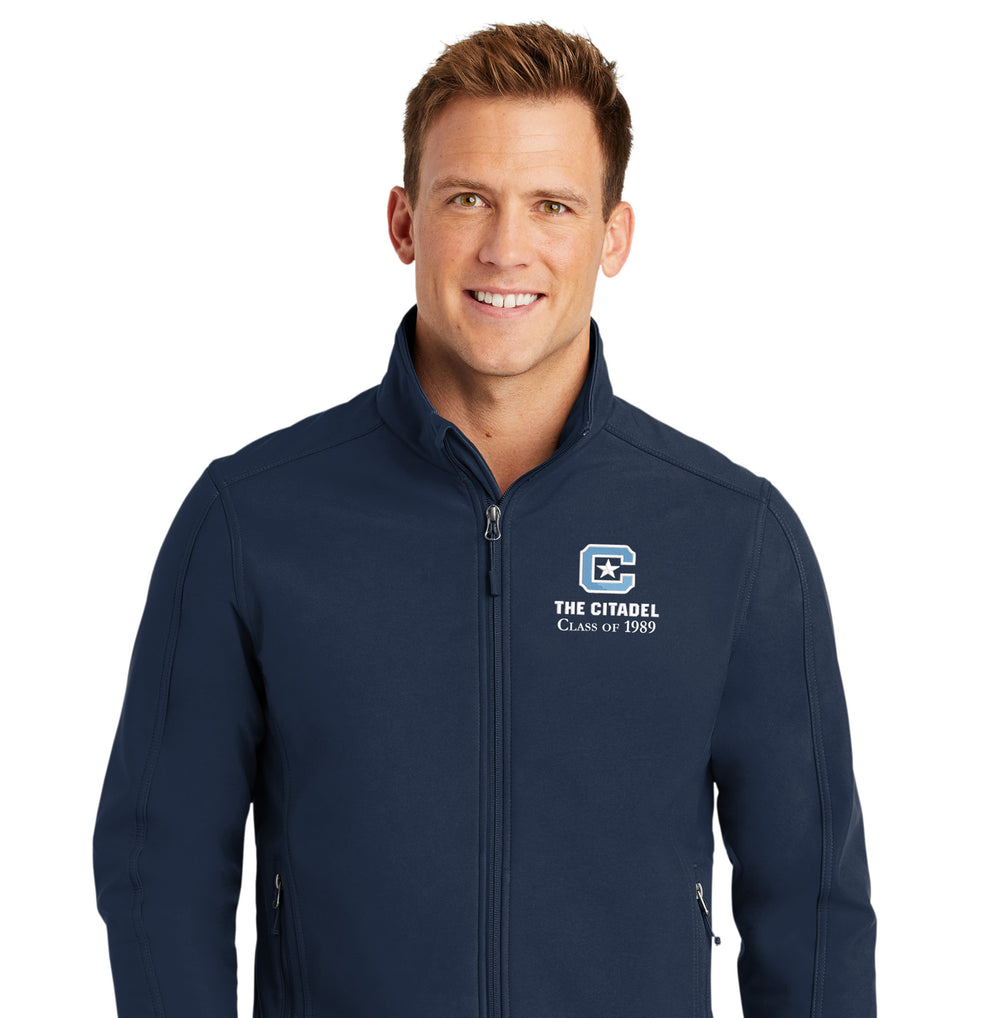 The Citadel C, Class of 2019,  Core Soft Shell Jacket- Navy