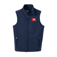 Load image into Gallery viewer, The Citadel, Big Red Flag, Soft Shell Vest - Navy
