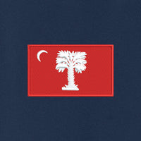 Load image into Gallery viewer, The Citadel, Big Red Flag, Soft Shell Vest - Navy
