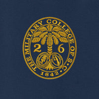 Load image into Gallery viewer, The Citadel, Customizable (Your Year) Embroidered Ring Bezel Design, Soft Shell Vest - Navy
