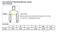 Load image into Gallery viewer, The Citadel Barracks Soft Shell Bomber Jacket - Size Chart
