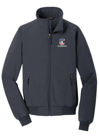 Load image into Gallery viewer, The Citadel, Alumni Club, Greater Washington, D.C., Soft Shell Bomber Jacket- Grey
