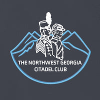 Load image into Gallery viewer, The Citadel, Alumni Club, Northwest Georgia, Soft Shell Bomber Jacket- Battleship Grey
