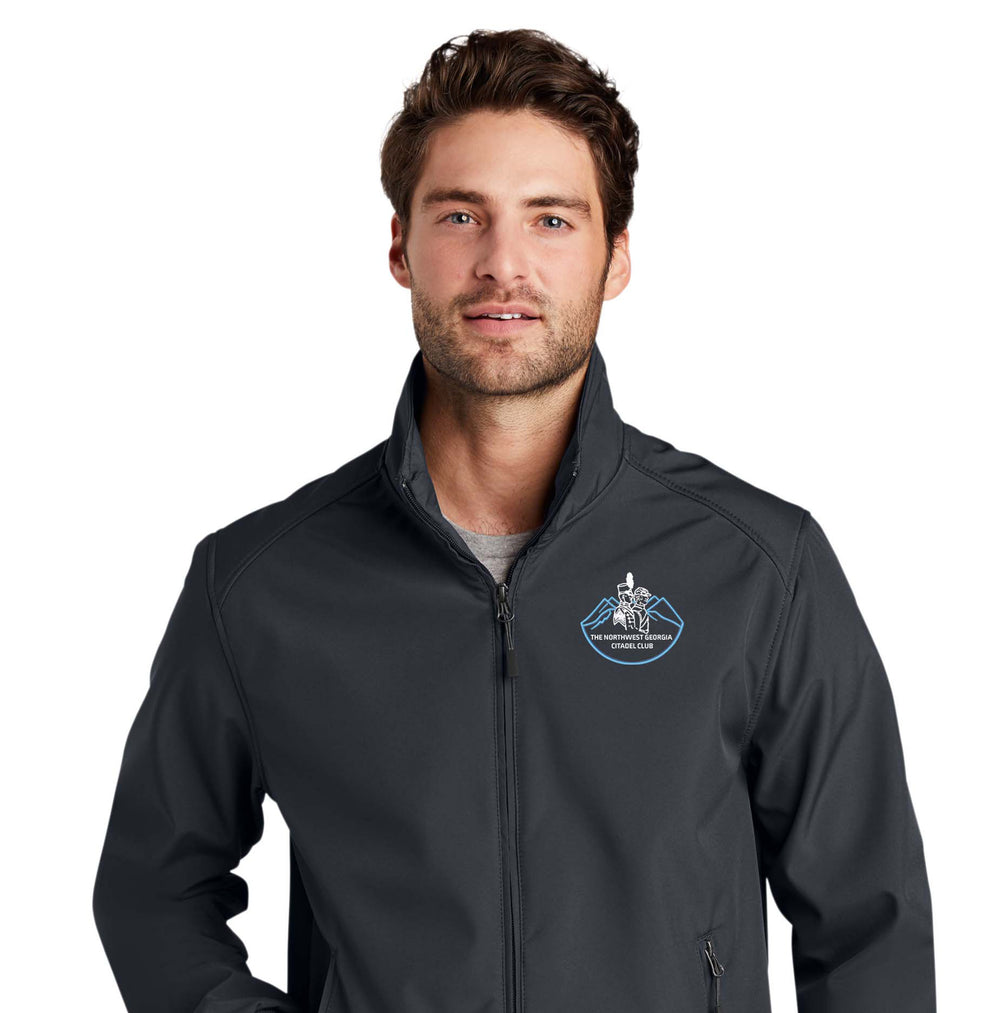 The Citadel, Alumni Club, Northwest Georgia, Soft Shell Bomber Jacket- Battleship Grey