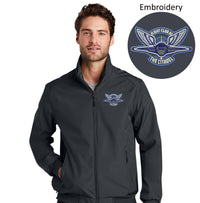 Load image into Gallery viewer, The Citadel, Flight Club, Soft Shell Bomber Jacket - Battleship Grey

