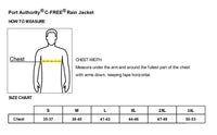 Load image into Gallery viewer, The Citadel, Club Sports - Jiu Jitsu, Men Port Authority® C-FREE® Rain Jacket - Size Chart
