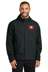 Load image into Gallery viewer, The Citadel, Big Red Flag,  Port Authority® C-FREE® Rain Jacket- Black
