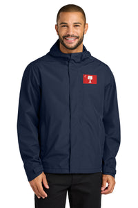 Load image into Gallery viewer, The Citadel, Big Red Flag,  Port Authority® C-FREE® Rain Jacket- Navy

