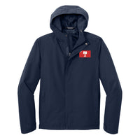 Load image into Gallery viewer, The Citadel, Big Red Flag,  Port Authority® C-FREE® Rain Jacket- Navy
