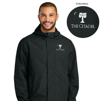 Load image into Gallery viewer, The Citadel, Big Red, Port Authority® C-FREE® Rain Jacket -  Black
