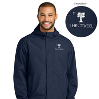 Load image into Gallery viewer, The Citadel, Big Red, Port Authority® C-FREE® Rain Jacket -  Navy
