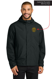 Load image into Gallery viewer, The Citadel, Customizable (Your Year) Ring Bezel Design, Port Authority® C-FREE® Rain Jacket- Black
