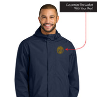 Load image into Gallery viewer, The Citadel, Customizable (Your Year) Ring Bezel Design, Port Authority® C-FREE® Rain Jacket- Navy

