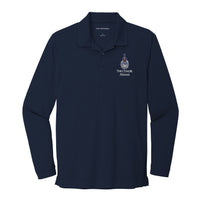 Load image into Gallery viewer, The Citadel, Spike Alumni, UV Micro-Mesh Long Sleeve Polo Shirt - Navy
