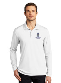 Load image into Gallery viewer, The Citadel, Spike Alumni, UV Micro-Mesh Long Sleeve Polo Shirt - White
