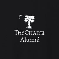 Load image into Gallery viewer, The Citadel, Big Red Alumni, UV Micro-Mesh Long Sleeve Polo Shirt - Black
