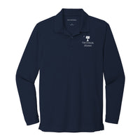 Load image into Gallery viewer, The Citadel, Big Red Alumni, UV Micro-Mesh Long Sleeve Polo Shirt - Navy
