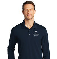 Load image into Gallery viewer, The Citadel, Big Red Alumni, UV Micro-Mesh Long Sleeve Polo Shirt - Navy
