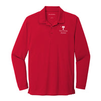 Load image into Gallery viewer, The Citadel, Big Red Alumni, UV Micro-Mesh Long Sleeve Polo Shirt - Red
