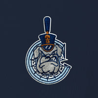 Load image into Gallery viewer, The Citadel, Spike Mascot in C, UV Micro-Mesh Long Sleeve Polo Shirt- Navy
