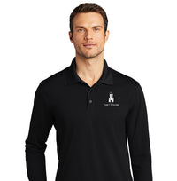 Load image into Gallery viewer, The Citadel, Barracks, UV Micro-Mesh Long Sleeve Polo Shirt- Black
