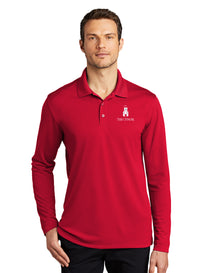 Load image into Gallery viewer, The Citadel, Barracks, UV Micro-Mesh Long Sleeve Polo Shirt- Red
