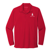 Load image into Gallery viewer, The Citadel, Barracks, UV Micro-Mesh Long Sleeve Polo Shirt- Red
