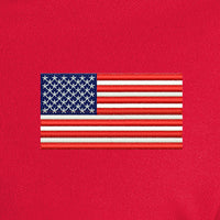 Load image into Gallery viewer, American Flag UV Micro-Mesh Polo Shirt-Red
