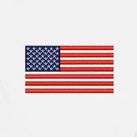 Load image into Gallery viewer, American Flag UV Micro-Mesh Polo Shirt- White
