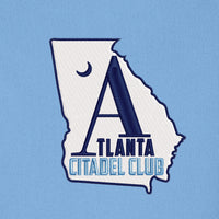 Load image into Gallery viewer, The Citadel, Atlanta Citadel Club UV Micro-Mesh Polo Shirt  - Carolina Blue
