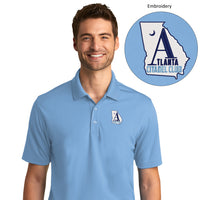 Load image into Gallery viewer, The Citadel, Atlanta Citadel Club UV Micro-Mesh Polo Shirt  - Carolina Blue
