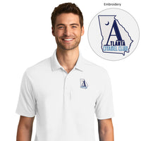 Load image into Gallery viewer, The Citadel, Atlanta Citadel Club UV Micro-Mesh Polo Shirt  - White
