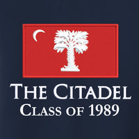 Load image into Gallery viewer, The Citadel, Class of 1989, Big Red Palmetto UV Micro-Mesh Polo Shirt
