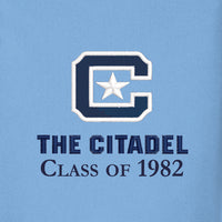 Load image into Gallery viewer, The Citadel C Class of 1982 UV Micro-Mesh Polo Shirt- Carolina Blue
