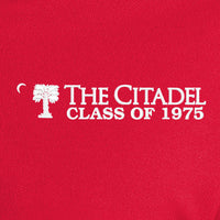 Load image into Gallery viewer, The Citadel, Big Red Crescent, Class of 1975,  UV Micro-Mesh Polo Shirt - Red
