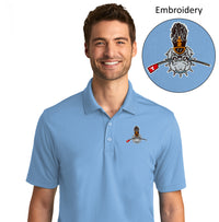 Load image into Gallery viewer, The Citadel, Club Sports - Rowing, UV Micro-Mesh Polo -  Carolina Blue
