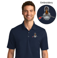 Load image into Gallery viewer, The Citadel, Club Sports - Rowing, UV Micro-Mesh Polo - Navy
