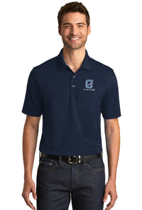 Load image into Gallery viewer, The Citadel, 35 Year Reunion, Class of 1989, The Citadel Jumping Bulldog UV Micro-Mesh Polo Shirt-Navy
