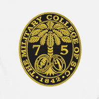 Load image into Gallery viewer, The Citadel, Ring Bezel, Class of 1975,  UV Micro-Mesh Polo Shirt- White
