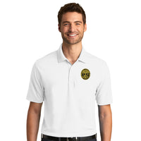 Load image into Gallery viewer, The Citadel, Ring Bezel, Class of 1975,  UV Micro-Mesh Polo Shirt- White
