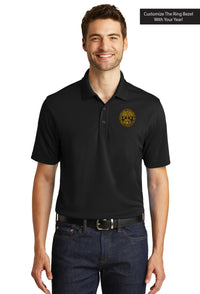Load image into Gallery viewer, The Citadel, Customizable (Your Year) Ring Bezel Design, UV Micro-Mesh Polo Shirt- Black
