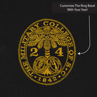 Load image into Gallery viewer, The Citadel, Customizable (Your Year) Ring Bezel Design, UV Micro-Mesh Polo Shirt- Black
