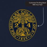 Load image into Gallery viewer, The Citadel, Customizable (Your Year) Ring Bezel Design, UV Micro-Mesh Polo Shirt- Navy
