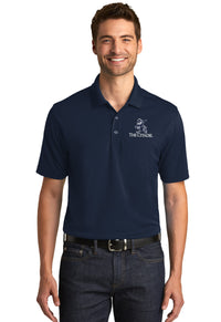 Load image into Gallery viewer, The Citadel, Marching Bulldog, UV Micro-Mesh Polo - Navy
