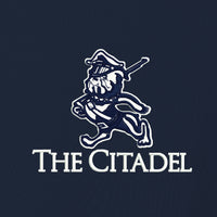 Load image into Gallery viewer, The Citadel, Marching Bulldog, UV Micro-Mesh Polo - Navy
